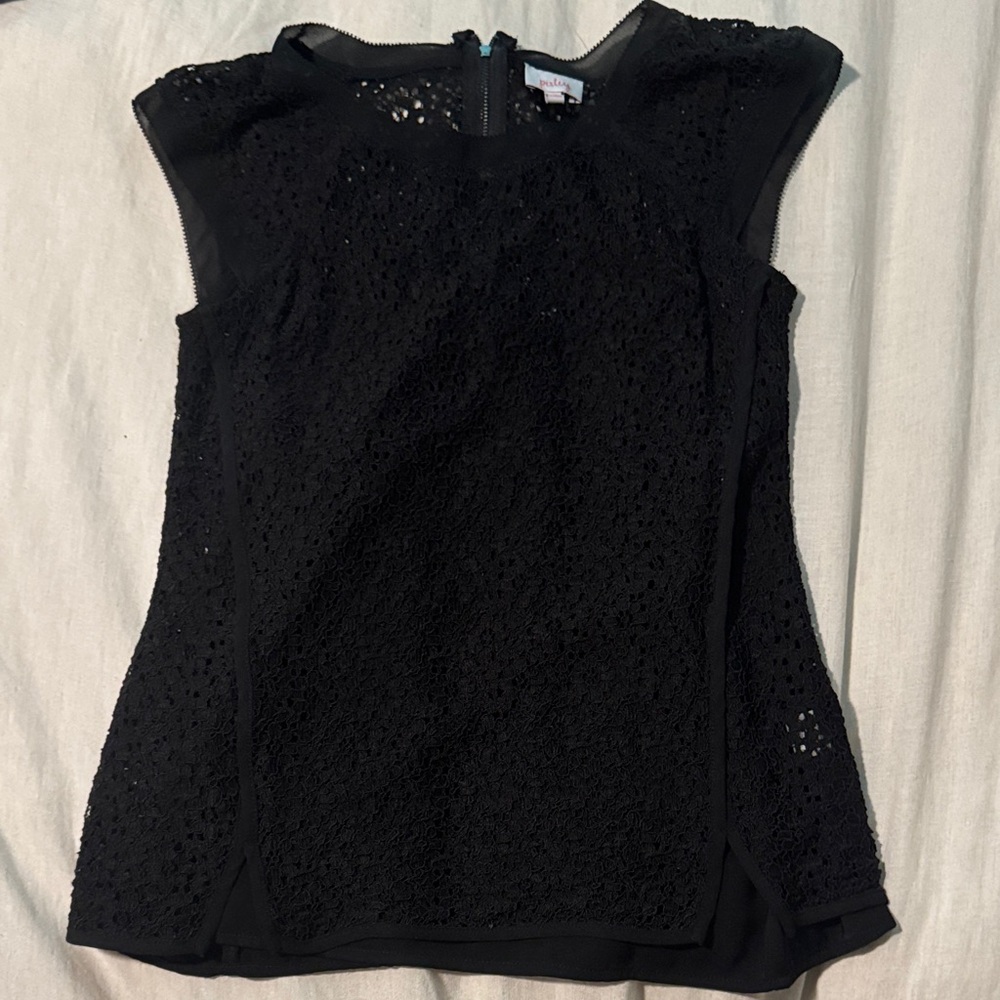 Pixley Black Textured Women's Blouse